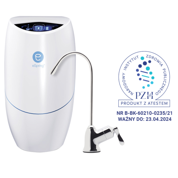 System oczyszczania wody z własnym kranikiem do wody filtrowanej eSpring™